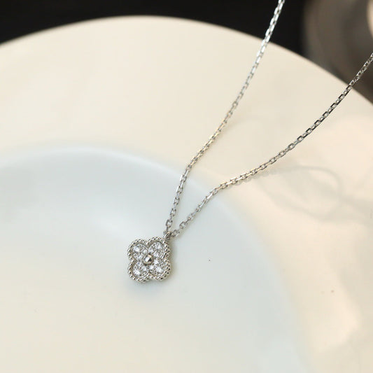 [Stars Jewelry]CLOVER MINI 9.5MM PENDANT DIAMOND NECKLACE