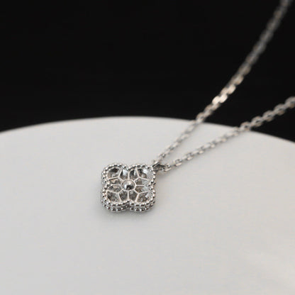[Stars Jewelry]CLOVER MINI 9.5MM PENDANT DIAMOND NECKLACE