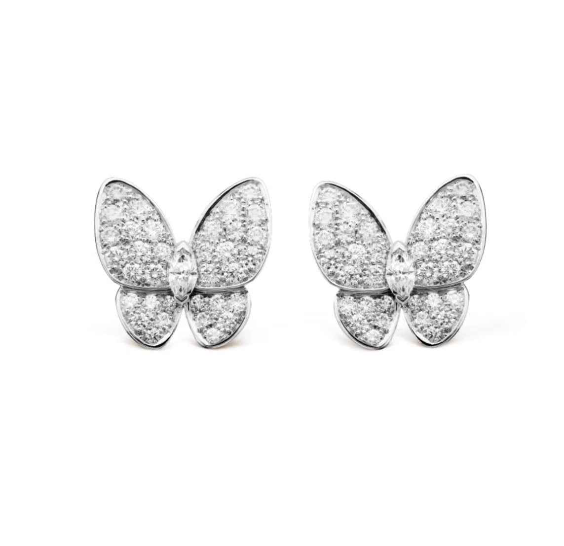 [Stars Jewelry]BUTTERFLY ALL DIAMOND EARRINGS