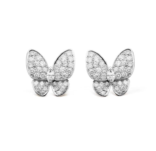 [Stars Jewelry]BUTTERFLY ALL DIAMOND EARRINGS