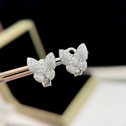 [Stars Jewelry]BUTTERFLY ALL DIAMOND EARRINGS