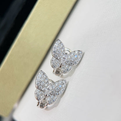 [Stars Jewelry]BUTTERFLY ALL DIAMOND EARRINGS