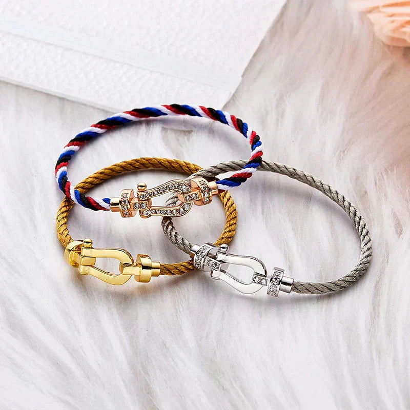[Stars Jewelry]FORCE LARGE HORSESHOE NO DIAMOND BRACELET GOLD