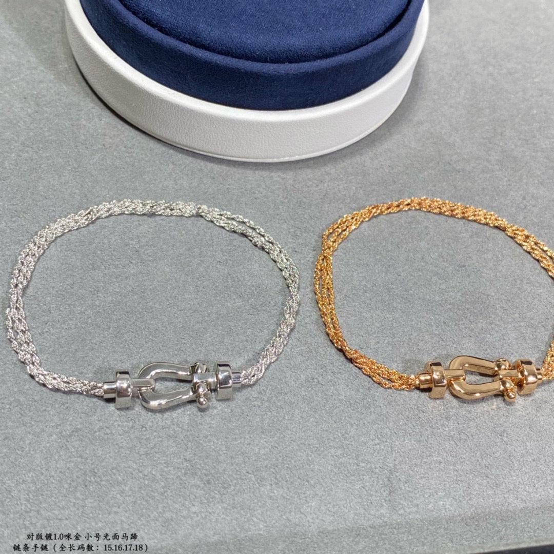 [Stars Jewelry]FORCE SMALL HORSESHOE  DIAMOND CHAIN ROPE BRACELET