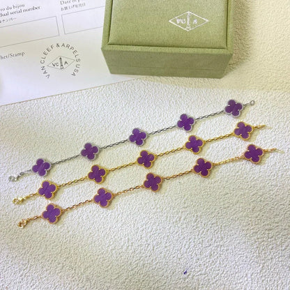 [Stars Jewelry] CLOVER 5 MOTIF VIOLET BRACELET COLLECTION