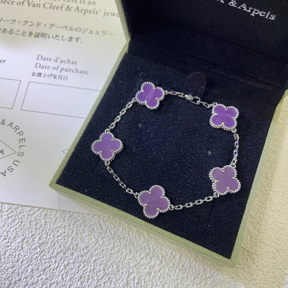 [Stars Jewelry] CLOVER 5 MOTIF VIOLET BRACELET COLLECTION