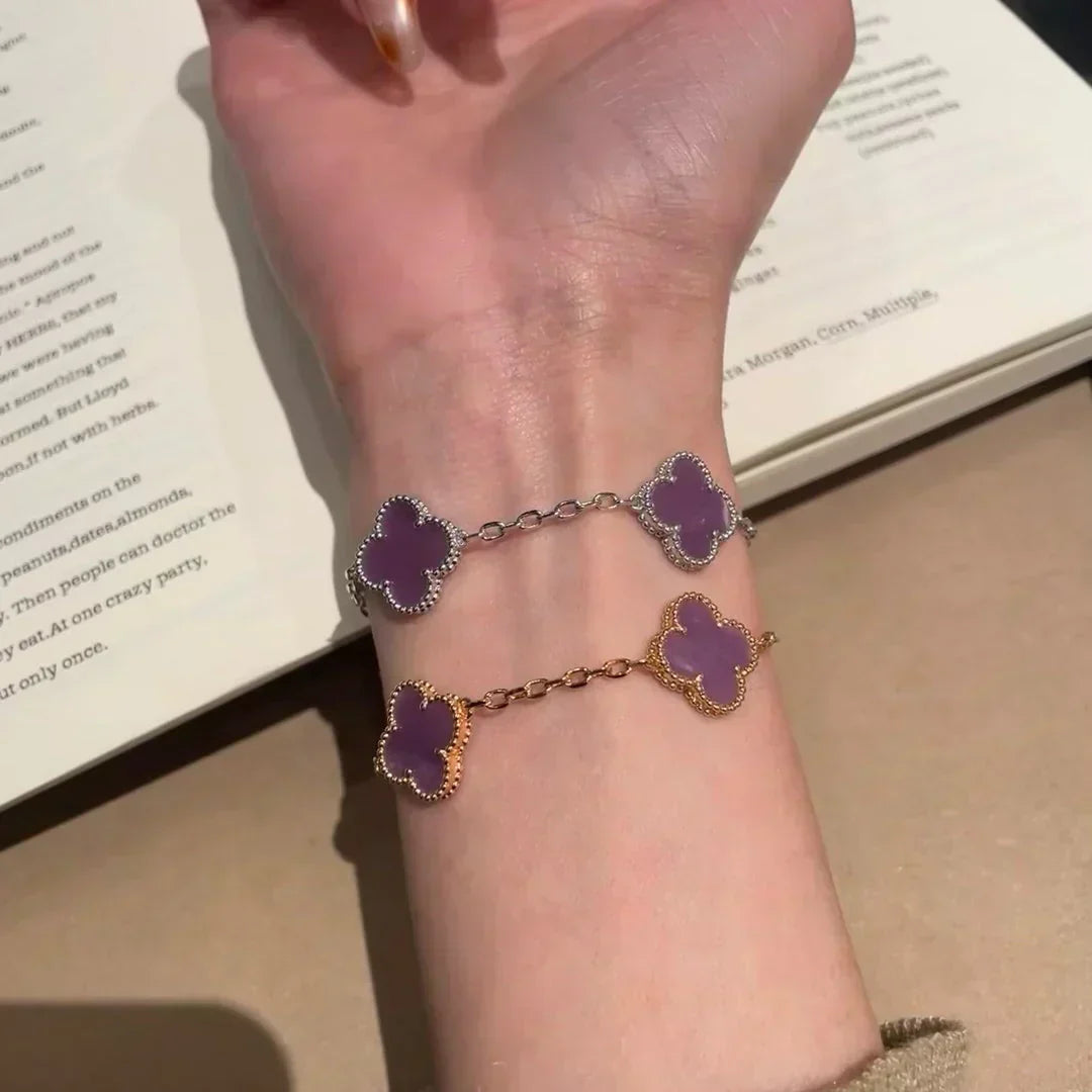 [Stars Jewelry] CLOVER 5 MOTIF VIOLET BRACELET COLLECTION