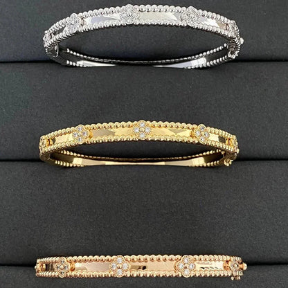 [Stars Jewelry]CLOVER BRACELET 4MM DIAMONDS