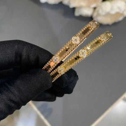 [Stars Jewelry]CLOVER BRACELET 4MM DIAMONDS