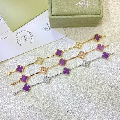 [Stars Jewelry] CLOVER 5 MOTIF VIOLET BRACELET COLLECTION
