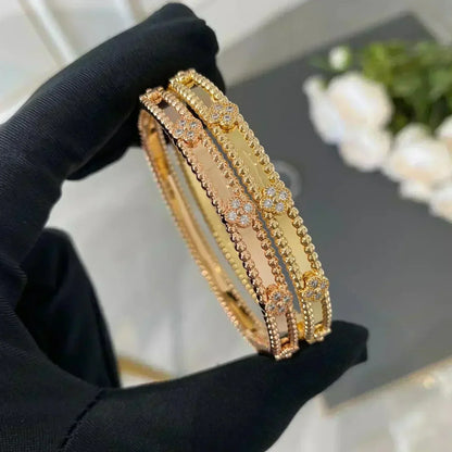 [Stars Jewelry]CLOVER BRACELET 4MM DIAMONDS