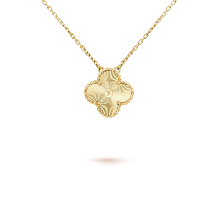 [Stars Jewelry]CLOVER 15MM LASER NECKLACE