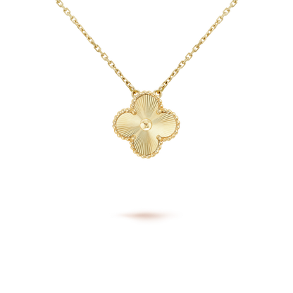 [Stars Jewelry]CLOVER 15MM LASER NECKLACE AND BOX