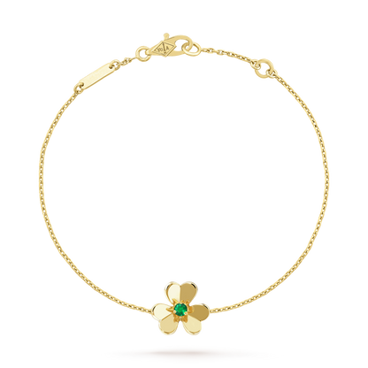 [Stars Jewelry]FRIVOLE GOLD FLOWER PINK MALACHITE BRACELET