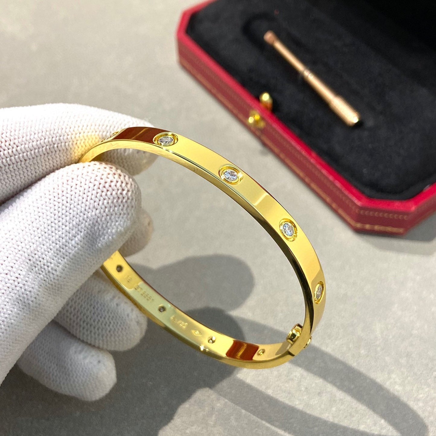[Stars Jewelry]LOVE BRACELET 6.1MM 10 DIAMONDS