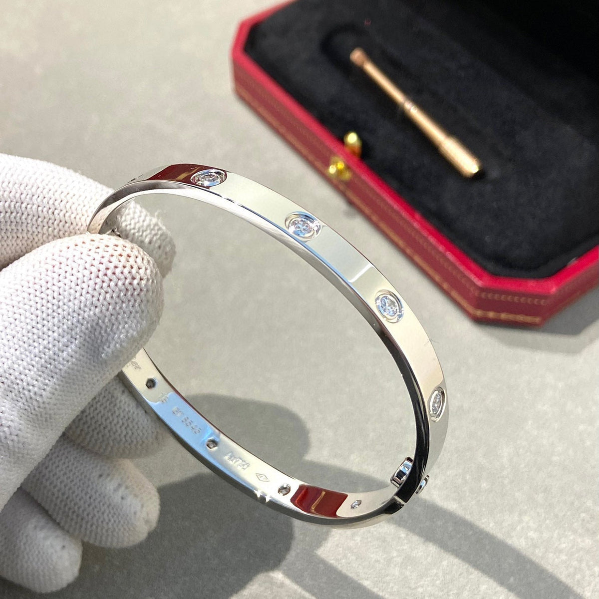 [Stars Jewelry]LOVE BRACELET 6.1MM 10 DIAMONDS