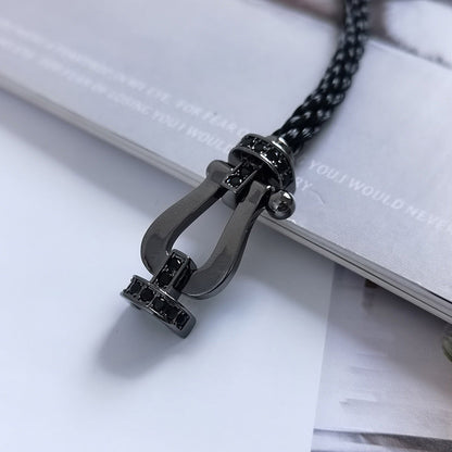 [Stars Jewelry]FORCE LARGE SERIES HORSESHOE BLACK SAMURAI BRACELET