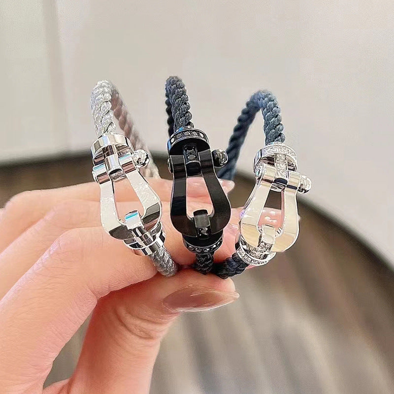 [Stars Jewelry]FORCE LARGE HORSESHOE NO DIAMOND BRACELET SILVER