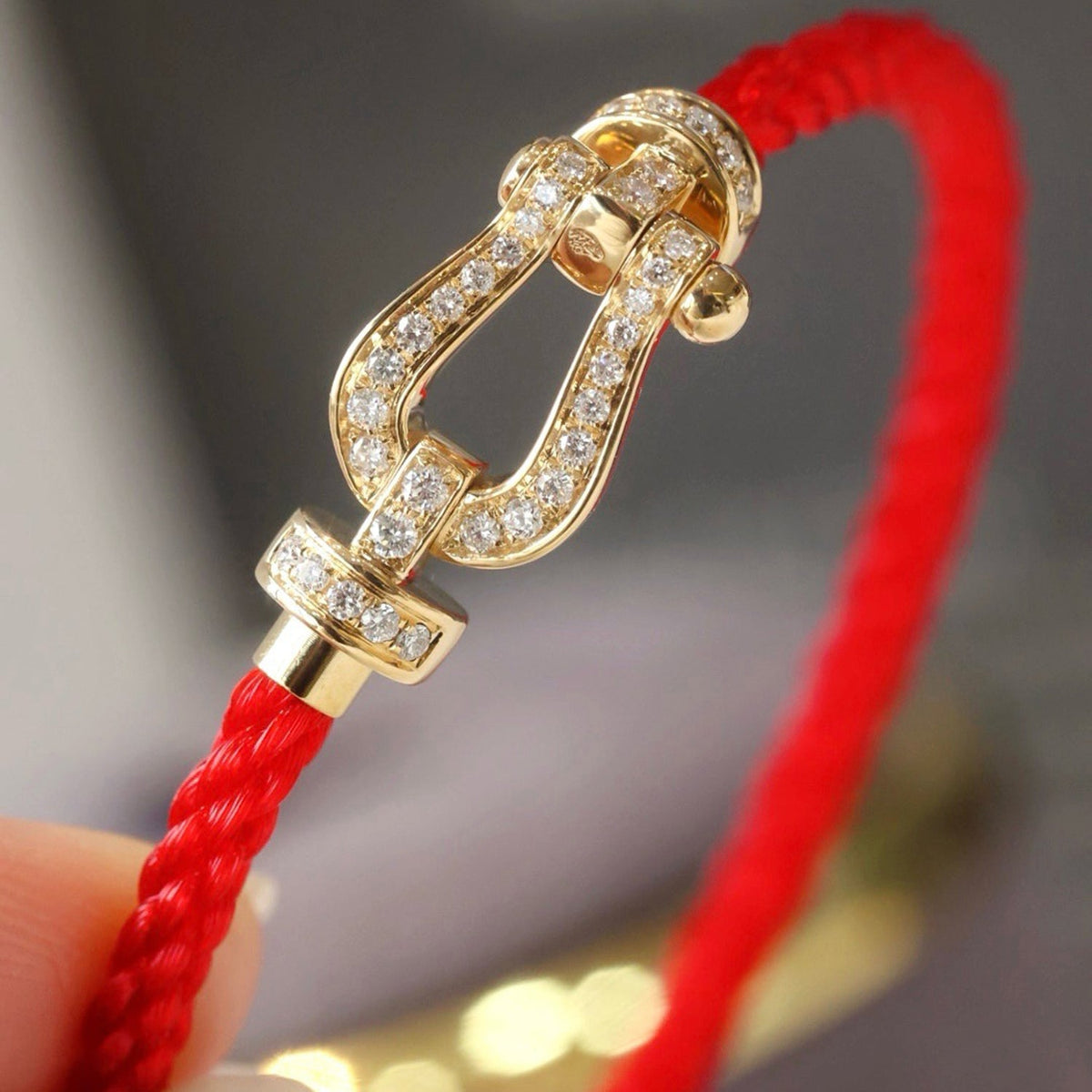 [Stars Jewelry]FORCE LARGE HORSESHOE FULL DIAMOND BRACELET GOLD