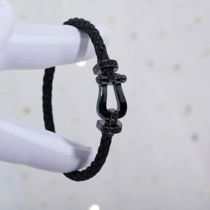 [Stars Jewelry]FORCE LARGE SERIES HORSESHOE BLACK SAMURAI BRACELET