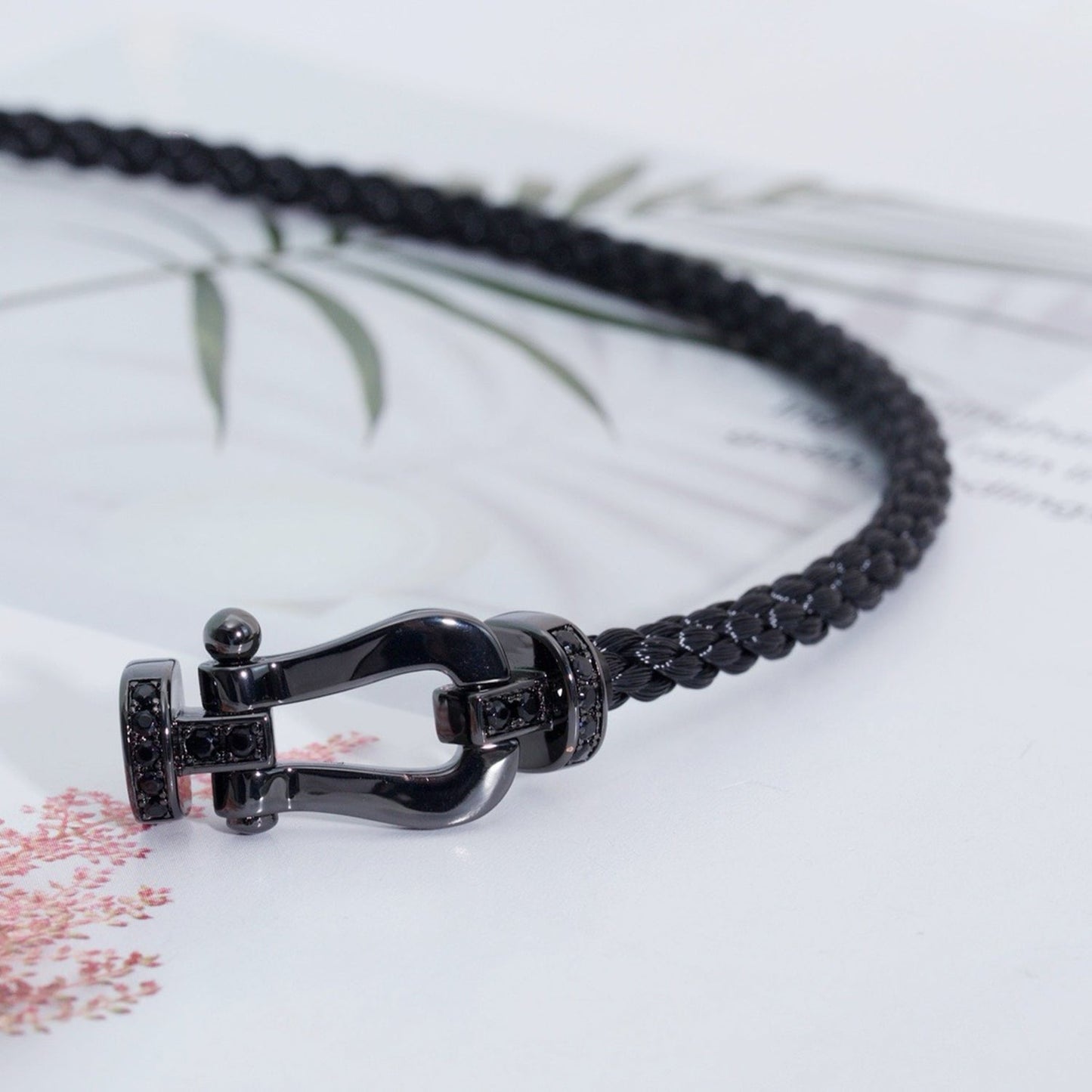 [Stars Jewelry]FORCE LARGE SERIES HORSESHOE BLACK SAMURAI BRACELET