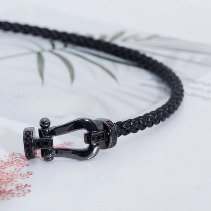 [Stars Jewelry]FORCE LARGE SERIES HORSESHOE BLACK SAMURAI BRACELET
