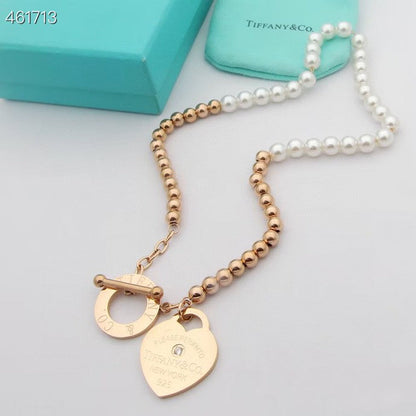 [Stellar jewels]RETURN TO TIF HEART TAF BEAD PEARL BRACELET