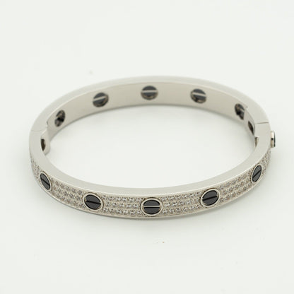 [Stars Jewelry]LOVE BRACELET 6.1MM DIAMOND-PAVED CERAMIC