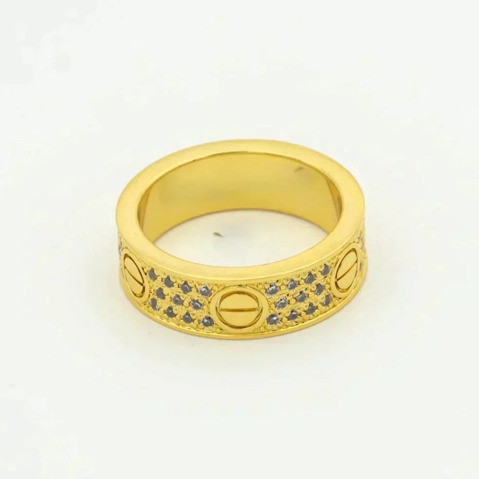 [Stars Jewelry]LOVE RING 5.5MM DIAMONDS PAVED
