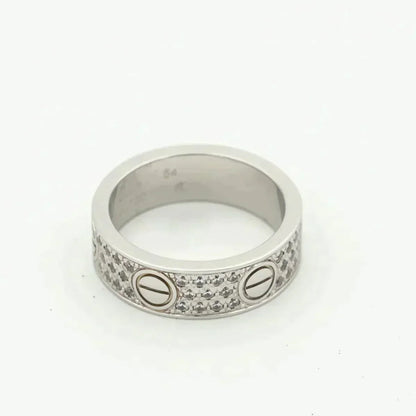 [Stars Jewelry]LOVE RING 5.5MM DIAMONDS PAVED