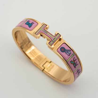 [Stars Jewelry]H PINK GOLD BRACELET PINK CERAMIC