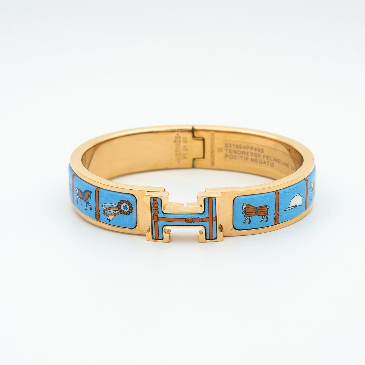 [Stars Jewelry]H PINK GOLD BRACELET BLUE CERAMIC