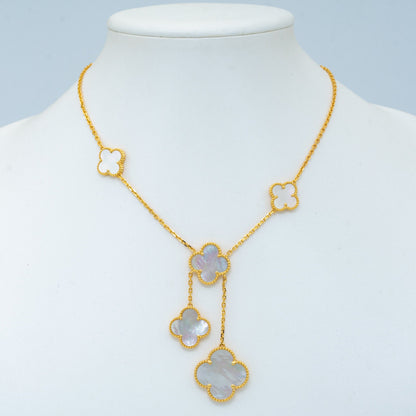 [Stars Jewelry]CLOVER MOTHER OF PEARL NECKLACE 6 MOTIF