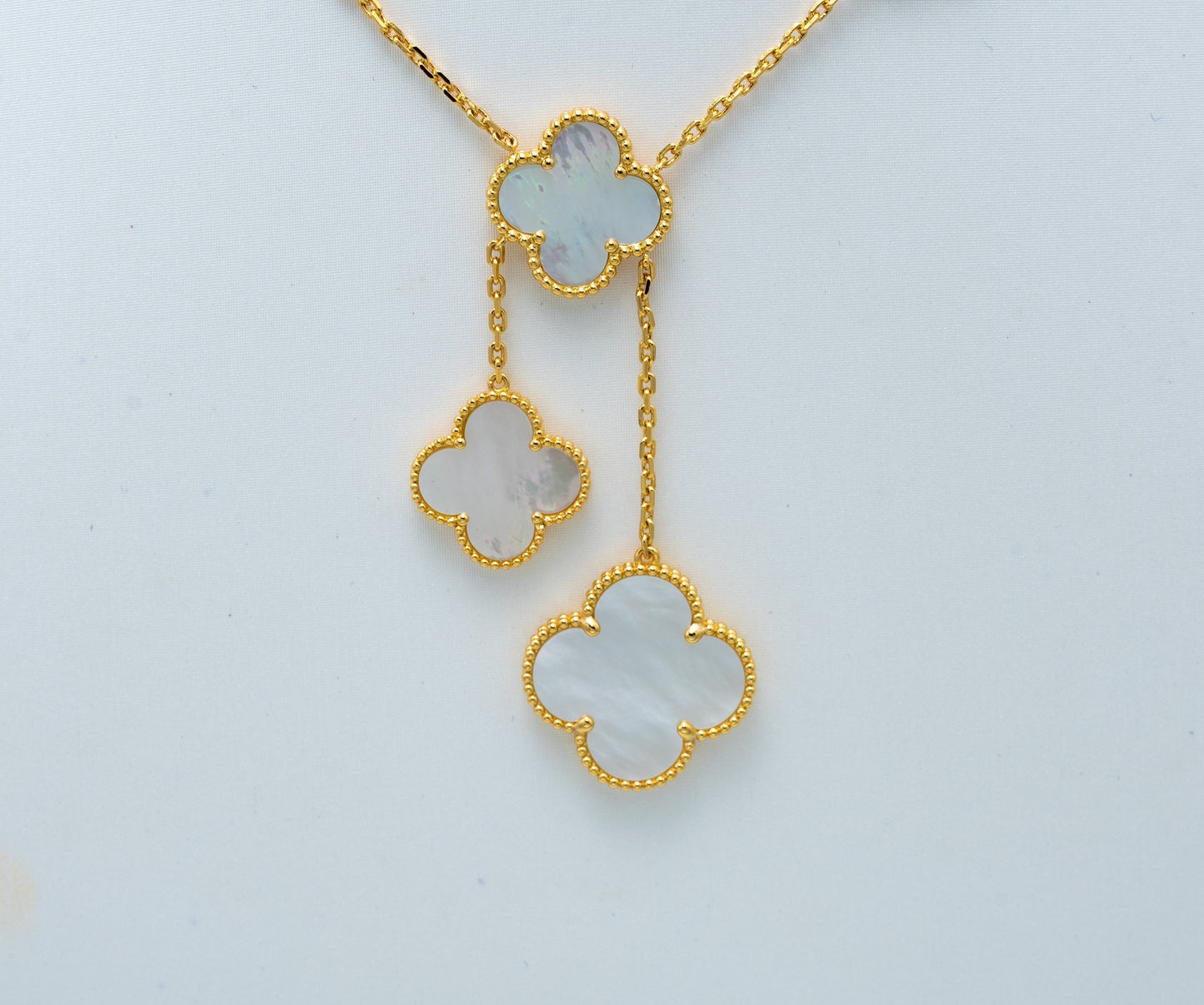 [Stars Jewelry]CLOVER MOTHER OF PEARL NECKLACE 6 MOTIF