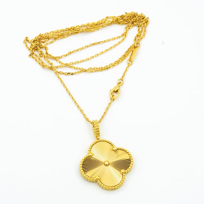 [Stars Jewelry]CLOVER 25MM PEDANT NECKLACE GOLD