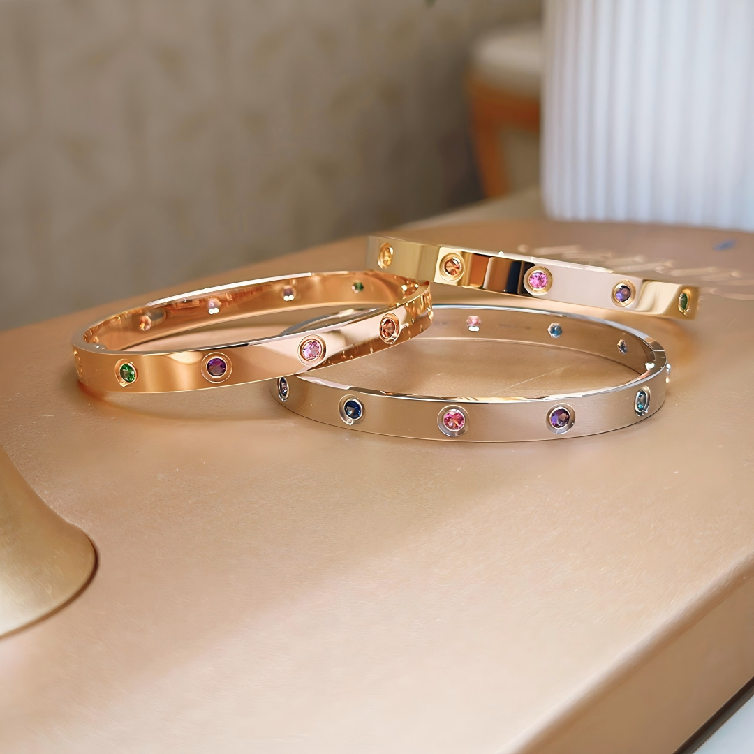 [Stars Jewelry]2026 RAINBOW LOVE BRACELET 6.1MM  10 DIAMONDS