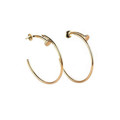 [Stars Jewelry]JUSTE EARRINGS GOLD DIAMONDS 1.8MM