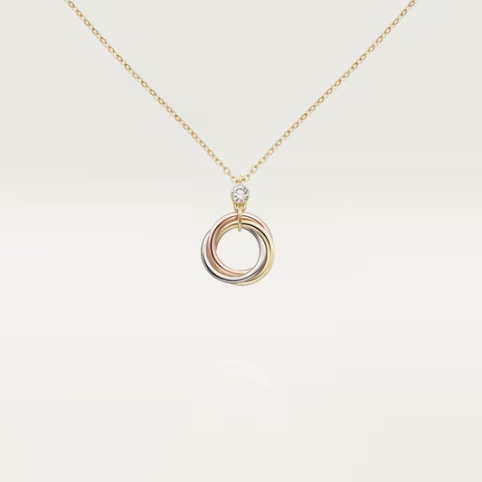[Stars Jewelry]TRINITY  NECKLACE 1 DIAMOND