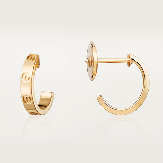 [Stars Jewelry]LOVE EARRINGS 2.65 MM NO DIAMOND SMALL
