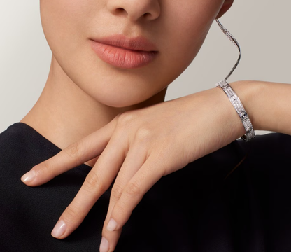 [Stars Jewelry]NEW-LOVE-6.1MM-Width Diamond-Studded Bracelet