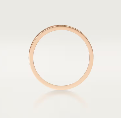 [Stars Jewelry]LOVE RING 4mm-wide full-diamond ring Rose Gold