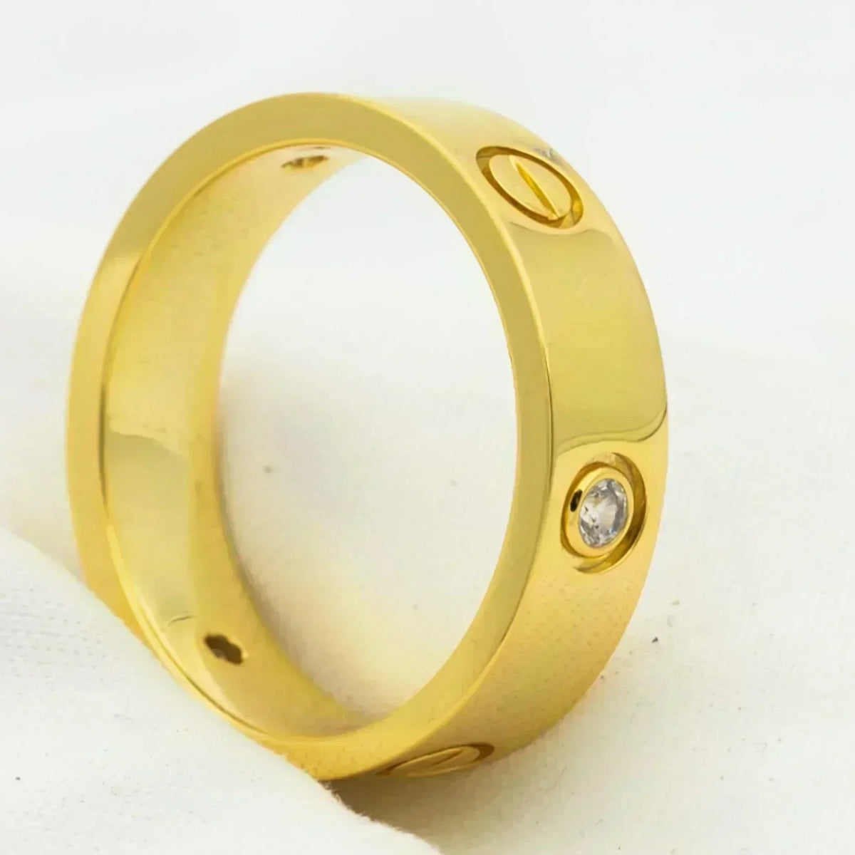 [Stars Jewelry]LOVE RING 5.5MM 3 DIAMONDS GOLD