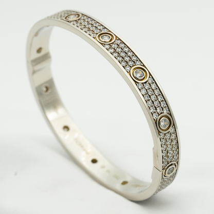 [Stars Jewelry]LOVE BRACELET 6.1MM DIAMOND-PAVED 10 BIG DIAMONDS