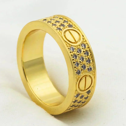 [Stars Jewelry]LOVE RING 5.5MM DIAMONDS PAVED