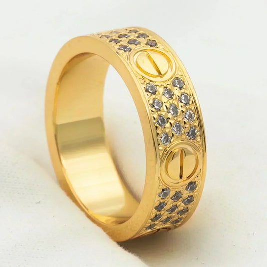 [Stars Jewelry]LOVE RING 5.5MM DIAMONDS PAVED