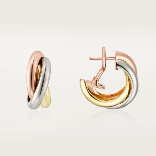 [Stars Jewelry]TRINITY ON DIAMOND CLASSIC EARRINGS