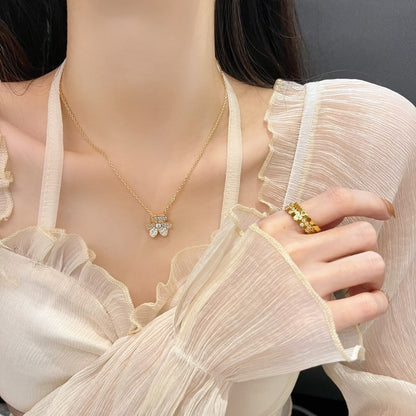 [Stars Jewelry]FLOWER DIAMOND NECKLACE
