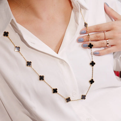 [Stars Jewelry]CLOVER 20 MOTIFS ONYX ROSE GOLD