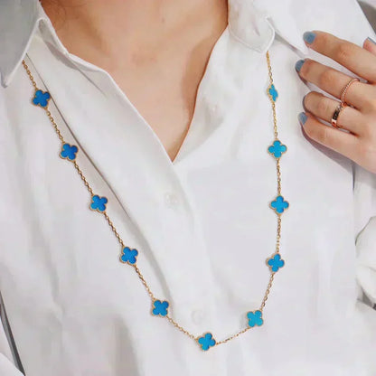 [Stars Jewelry]CLOVER 20 MOTIFS TURQUOISE GOLD