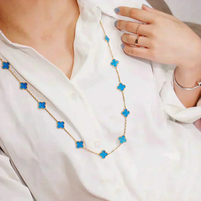 [Stars Jewelry]CLOVER 20 MOTIFS TURQUOISE GOLD